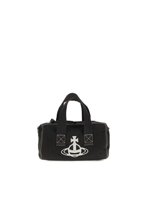 Vivienne Westwood Black Cotton Shoulder Bag
