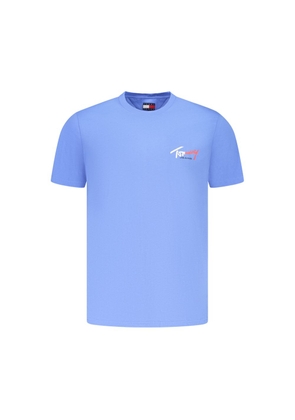 Tommy Hilfiger Azzurro Cotton Uomo T-Shirt - S