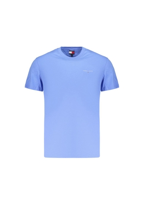 Tommy Hilfiger Light Blue Cotton Men's T-Shirt - S