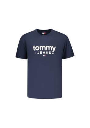 Tommy Hilfiger Blue Cotton Men's T-Shirt - XL