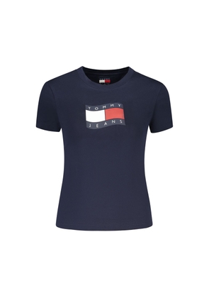 Tommy Hilfiger Blue Cotton Women's T-Shirt - S