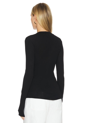 COTTON CITIZEN The Marbella Long Sleeve in Black. Size L. Also in XS, S, M.