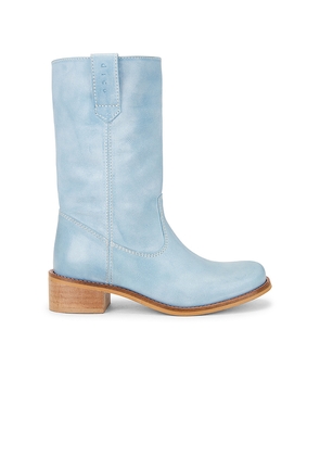 Dico Copenhagen Julia Gaucho Boot in Baby Blue. Size 37. Also in 38.