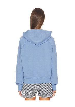 Frankies Bikinis X JENNIE Jane Terry Hoodie in Blue. Size XS. Also in S, M.
