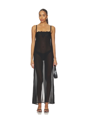 LIONESS Glacial Maxi Dress in Black. Size S. Also in XXS, XS, M, L, XL, XXL.