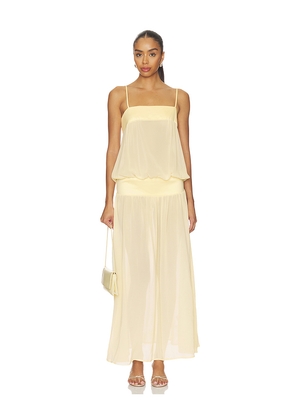 LIONESS Gracia Maxi Dress in Beige. Size S. Also in XS, M, L, XL.