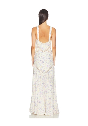 Lovers and Friends Livia Gown in Cream,Lavender. Size XXS. Also in L, M, S, XS.