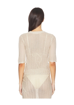 La Porte Carli Baby Tee in Neutral. Size XS. Also in M, L, XL.