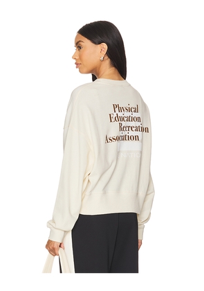 P.E Nation Medely Sweatshirt in Cream. Size S. Also in XS.