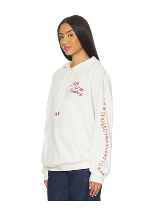 Sendero Provisions Co. Love Stings Hoodie in White. Size M. Also in S.