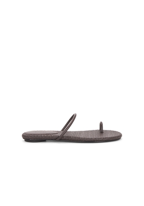 St. Agni Woven Minimal Slide in Chocolate. Size 36. Also in 37, 38, 39, 40.