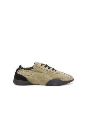 St. Agni Stitch Pillow Sneaker in Olive. Size 36. Also in 37, 38, 39, 40.