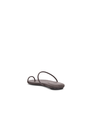 St. Agni Woven Minimal Slide in Chocolate. Size 36. Also in 37, 38, 39, 40.