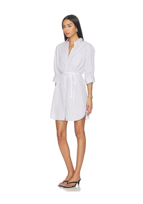 Rag & Bone Lucia Stripe Mini Dress in White,Navy. Size S. Also in M.