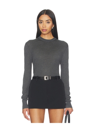 RENGGLI Crewneck Sweater in Grey. Size XXS. Also in XS, S, M, L, XL.