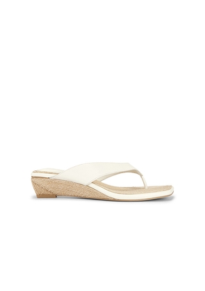 Rag & Bone Jo Thong Wedge Sandal in Cream. Size 36. Also in 37, 38, 39, 40, 41.