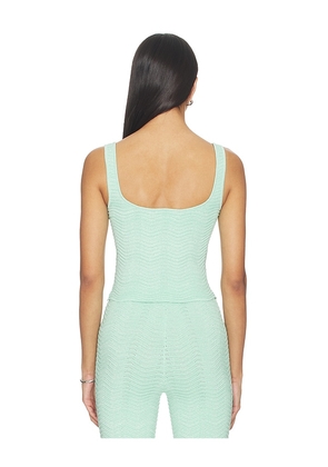 retrofete Aloe Knit Top in Mint. Size XS. Also in S, M, L, XL.
