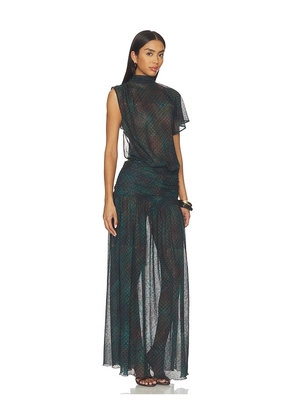 SIEDRES Dakota Dress in Black,Green. Size XS. Also in S, M.