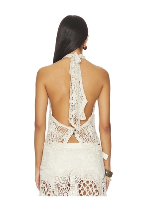 SIEDRES Indy Top in Beige. Size S. Also in L.