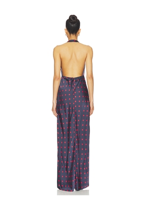 WeWoreWhat Cowl Halter Maxi Dress in Navy. Size L. Also in S, XS.