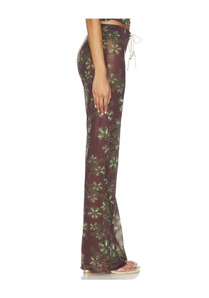 SIEDRES Dania Pant in Brown. Size XXS. Also in M, L.