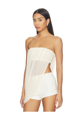 superdown Elodie Strapless Top in Ivory. Size XXS. Also in XS, S, M, L, XL, XXL.
