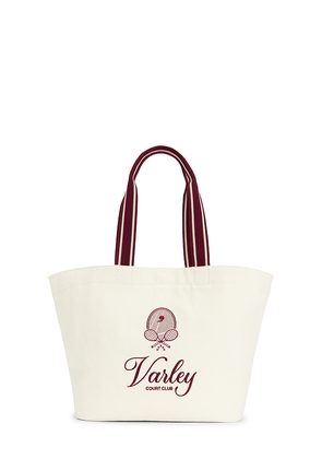 Varley Robinson Canvas Club Tote Bag in Ivory.