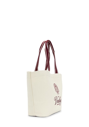 Varley Robinson Canvas Club Tote Bag in Ivory.