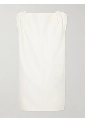 Balenciaga - Gathered Wool And Silk-blend Midi Dress - White - FR 34,FR 36,FR 38