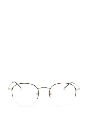 Alexander Wintsch round-frame half-rim glasses - Black