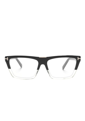 TOM FORD Eyewear FT5912B two-tone rectangle-frame glasses - Black