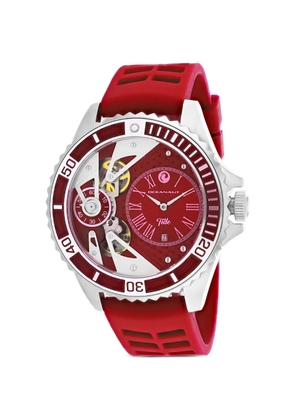 OCEANAUT Tide skeleton-dial 48mm watch - Red