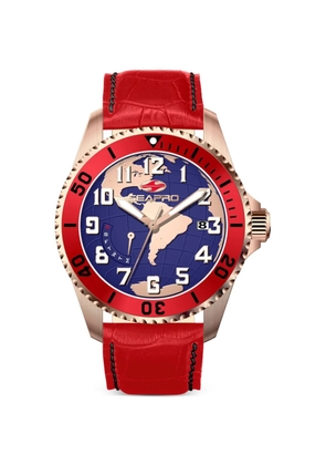SEAPRO Voyager world map 42mm watch - Blue