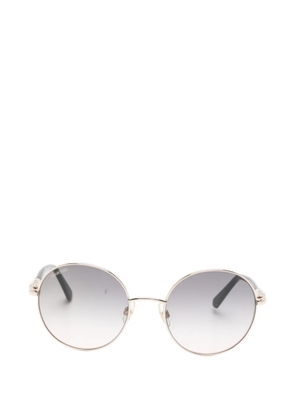 Swarovski Eyewear crystal-embellished round-frame sunglasses - Gold