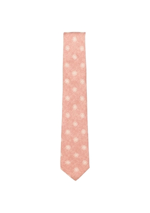 GIERRE MILANO floral-print silk tie - Pink