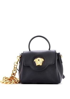 Versace Pre-Owned La Medusa Top Handle Bag Leather Small satchel - Black