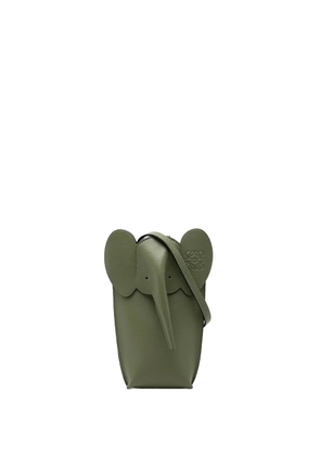 Loewe Pre-Owned 2023 Leather Elephant Pocket crossbody bag - Green