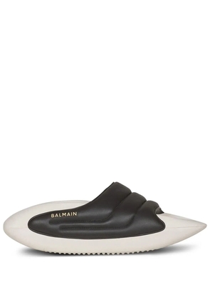Balmain quilted B-IT mules - Black