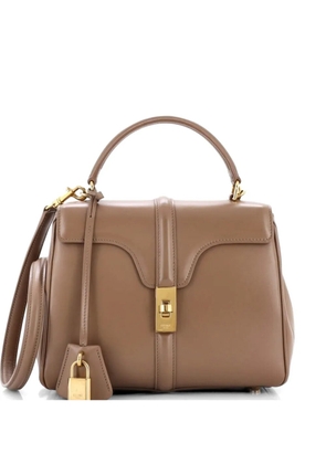 Celine Pre-Owned 16 Top Handle Bag Grained Calfskin Small satchel - Neutrals