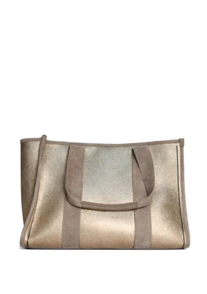 Brunello Cucinelli leather tote bag - Gold