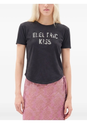 Ann Demeulemeester Floor Micro Electric Kiss T-shirt - Black