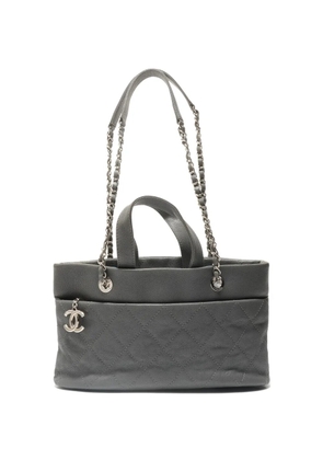CHANEL Pre-Owned 2014-2015 CC Caviar shoulder bag - Grey