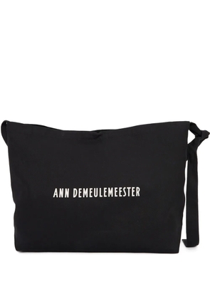 Ann Demeulemeester medium cotton shoulder bag - Black