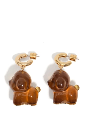 Bimba y Lola Dog hoop earrings - Gold