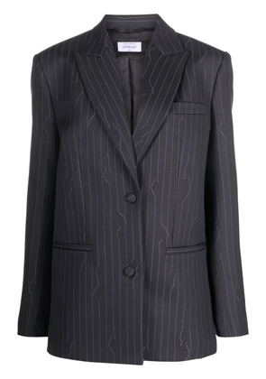 Off-White pinstripe-pattern blazer - Grey