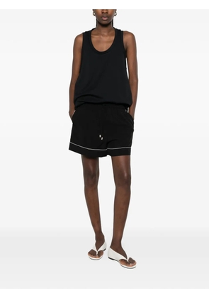 Sportmax piped drawstring shorts - Black