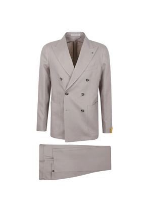Tagliatore double-breasted linen suit - Grey