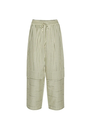 Henrik Vibskov Shants striped trousers - Green