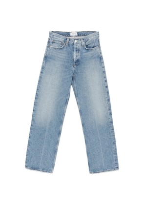AGOLDE pressed-crease wide-leg jeans - Blue