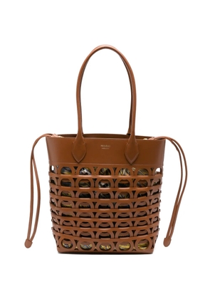 Ferragamo Gancini-cut-out shoulder bag - Brown